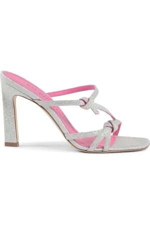DEE OCLEPPO Schoenen, Dames, Grijs, 37 1/2 EU, Starry Weave High Heel Sandal