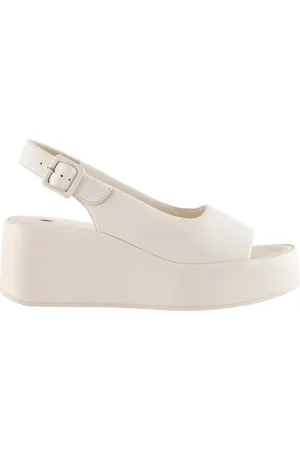 Högl Schoenen, Dames, , 41 EU, Leer, Platte Sandalen Loulou Creme