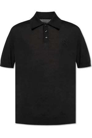 AMIRI Tops, Heren, Zwart, M, Mohair Polo