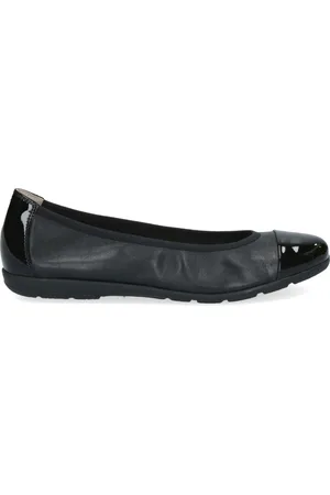 Caprice Schoenen, Dames, Zwart, 40 EU, Zwarte Gesloten Ballerina voor Vrouwen