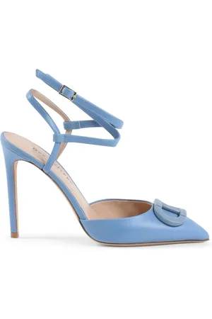 DEE OCLEPPO Schoenen, Dames, Blauw, 39 EU, Veters Stiletto Pomp