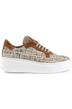 DEE OCLEPPO Schoenen, Dames, Bruin, 39 EU, Boucle Hoge Zool Sneaker