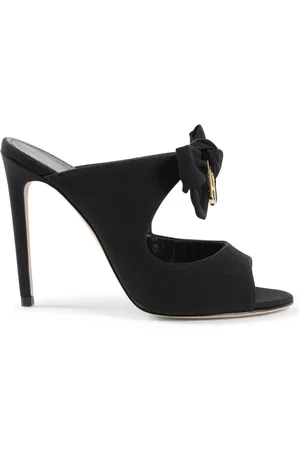 DEE OCLEPPO Schoenen, Dames, Zwart, 39 EU, Hoge Hak Muiltje met Strikversiering
