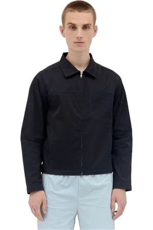 AFFXWRKS Jassen, Heren, Zwart, L, Polyester, Contrast Topstitch Zip-Up Jack