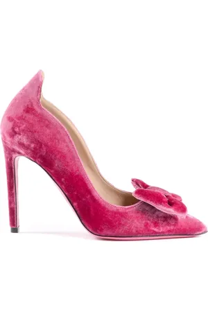 DEE OCLEPPO Schoenen, Dames, Roze, 36 EU, Velvet Bow Pump