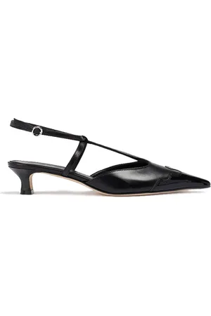 Aeyde Schoenen, Dames, Zwart, 37 EU, Leer, Zwarte Saga Leren Hak Schoenen