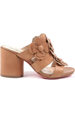 DEE OCLEPPO Schoenen, Dames, , 37 EU, Leer, Tan Leren Hoge Hak Sandalen