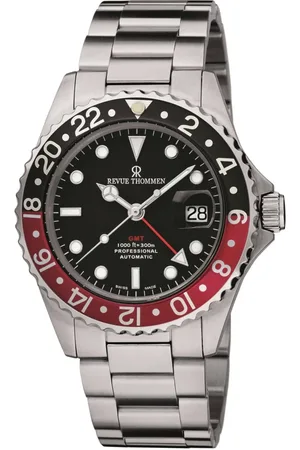 Revue Thommen Accessoires, Heren, Grijs, ONE Size, Diver GMT Automatisch Horloge