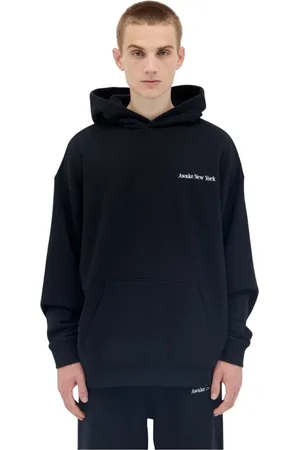 AWAKE NY Sweatshirts & Hoodies, Heren, Zwart, L, Katoen, Katoenen Fleece Hoodie