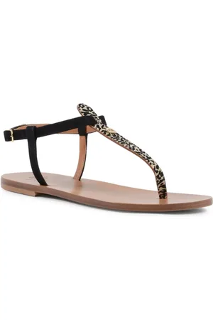 DEE OCLEPPO Schoenen, Dames, Zwart, 38 EU, Leer, Leren Teenslippers