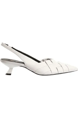 Högl Schoenen, Dames, Wit, 38 EU, Leer, Witte Platte Sandalen Estelle