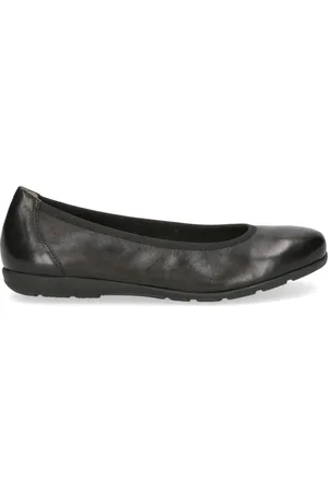 Caprice Schoenen, Dames, Zwart, 37 EU, Zwarte Gesloten Ballerina Schoenen voor Dames