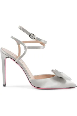 DEE OCLEPPO Schoenen, Dames, Grijs, 40 EU, Satijn, Stijlvolle Avond Sandalen