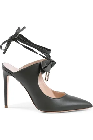DEE OCLEPPO Schoenen, Dames, Zwart, 37 1/2 EU, Leer, Stijlvolle Leren Boog Muiltje
