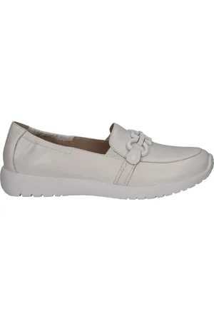 Caprice Schoenen, Dames, Wit, 40 EU, Witte Softnap Casual Gesloten Loafers
