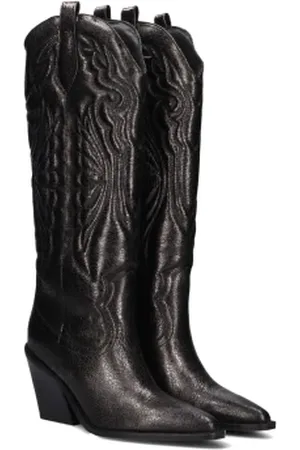 Bronx Schoenen, Dames, Bruin, 39 EU, Leer, Grijze Cowboy Laarzen New-kole 14177