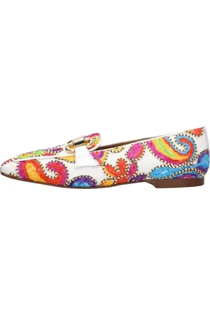 Pedro Miralles Schoenen, Dames, Veelkleurig, 39 EU, Suède, Kleurrijke Loafer met Velvet Applicaties