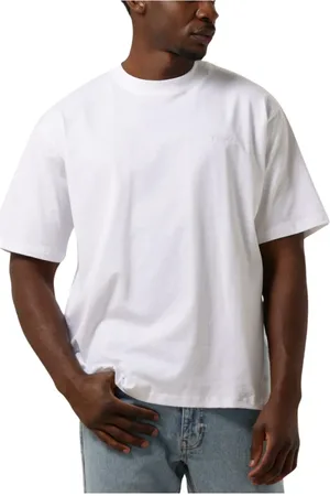 Woodbird Tops, Heren, Wit, S, Denim, Heren Polo & T-shirts Base Tee