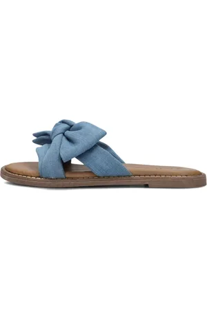 TANGO Schoenen, Dames, Blauw, 37 EU, Denim, Blauwe Denim Slipper Audrey 1