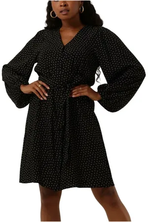 Modstrom Kleedjes, Dames, Zwart, XS, Polyester, Anderson Print Jurk