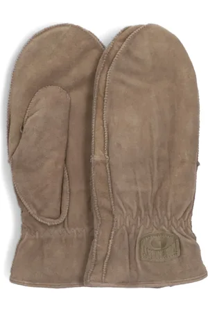 Warmbat Accessoires, Dames, Groen, L, Suède, Groene Suède Wanten Vrouwen