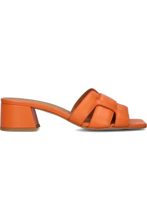 Lina Locchi Schoenen, Dames, Oranje, 38 EU, Leer, Stijlvolle Dames Slippers