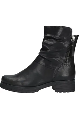 Gabor Schoenen, Dames, Zwart, 40 EU, Leer, Zwarte enkellaars met rits