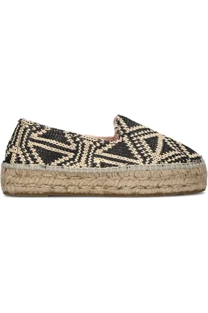 MANEBI Schoenen, Dames, Veelkleurig, 37 EU, Kleurrijke Gehaakte Espadrilles