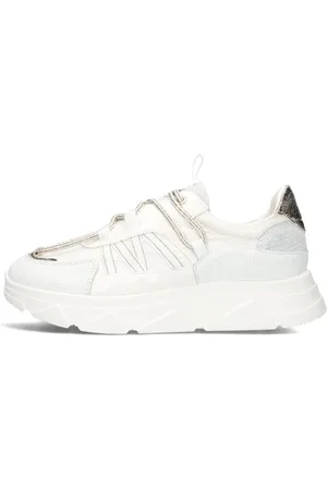TANGO Schoenen, Dames, Veelkleurig, 36 EU, Leer, Witte Lage Sneakers Kady 29