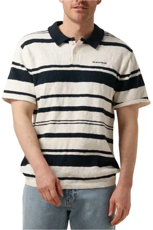 Anerkjendt Tops, Heren, Veelkleurig, M, Katoen, Heren Polo & T-shirt Streep Gebreid
