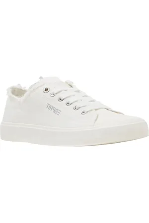 ESPRIT Schoenen, Dames, Wit, 38 EU, Witte Casual Veterschoenen voor Vrouwen