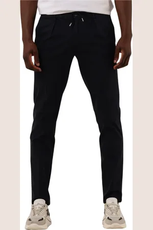 Profuomo Broeken, Heren, Blauw, M, Heren Broeken Sportcord Chino