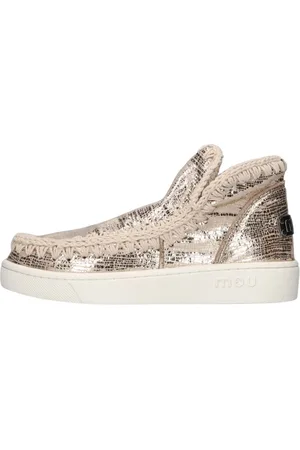 Mou Schoenen, Dames, Geel, 36 EU, Hoge Eskimo Sneaker