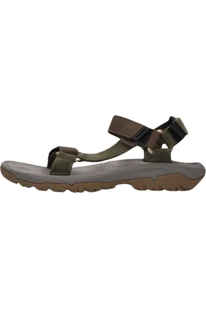 Teva Schoenen, Heren, Groen, 44 1/2 EU, Leer, Heren Outdoor Sandalen