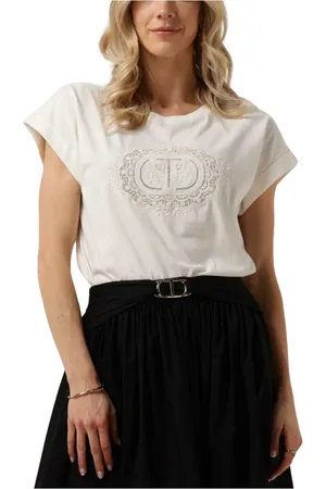 Twin-Set Tops, Dames, , 2Xs, Gebreid T-shirt