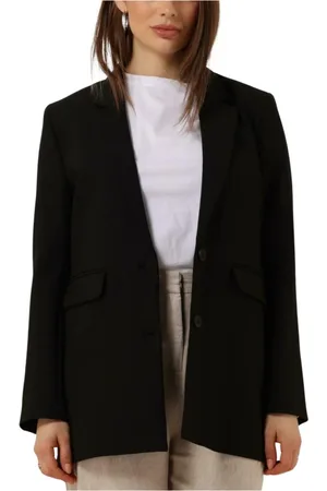 SELECTED Jassen, Dames, Zwart, L, Polyester, Zwarte Relaxte Blazer