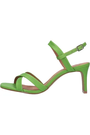 TANGO Schoenen, Dames, Groen, 39 EU, Leer, Groene Ava 6 Sandalen