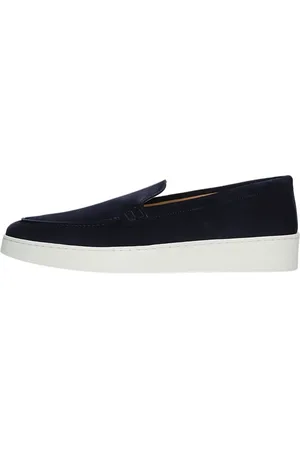 GOOSECRAFT Schoenen, Heren, Blauw, 41 EU, Suède, Stijlvolle Loafer met Sportieve Touch