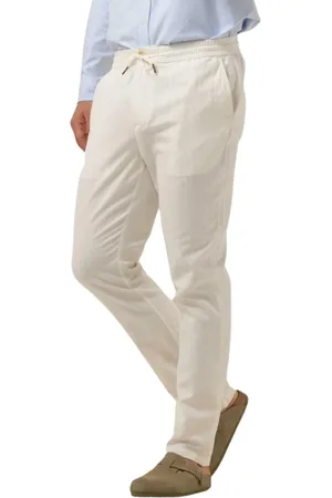 Scotch&Soda Broeken, Heren, Wit, W31 L32, Denim, Heren Broeken Warren - Straight Fit Twill Jogger