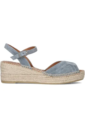 Viguera Schoenen, Dames, Blauw, 38 EU, Suède, Blauwe Suède Sandalen 2158