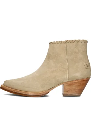 Shabbies Amsterdam Schoenen, Dames, , 38 EU, Suède, Suède Enkellaarzen Lute Ankie