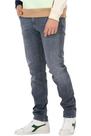Alberto Jeans, Heren, Grijs, W32 L36, Slim Fit Heren Jeans Grijs