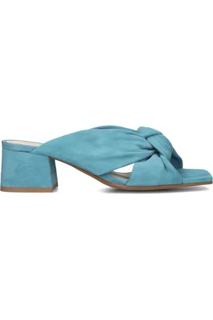 Lina Locchi Schoenen, Dames, Blauw, 38 EU, Blauwe Pantoffels