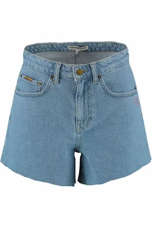 Harper & Yve Korte broeken, Dames, Blauw, XS, Stijlvolle Bermuda Shorts