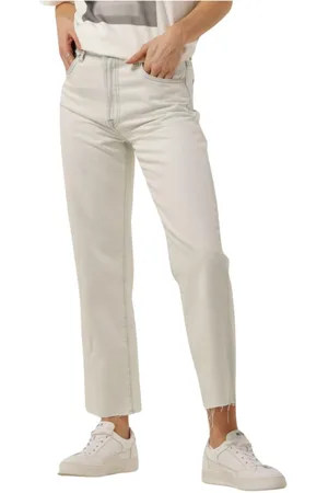 7 for all Mankind Jeans, Dames, Wit, W28, Katoen, Logan Stovepipe Icy Bay Jeans