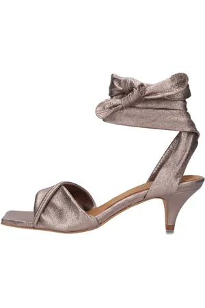 Toral Schoenen, Dames, , 38 EU, Leer, Taupe Sandalen Sara Zomer Chic
