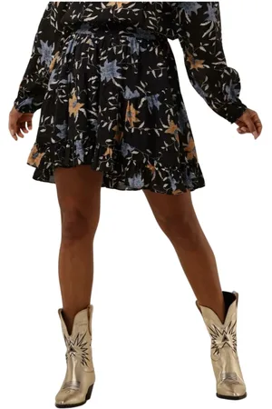 Sofie Schnoor Rokken, Dames, Veelkleurig, XS, Zwarte Minirok S231396
