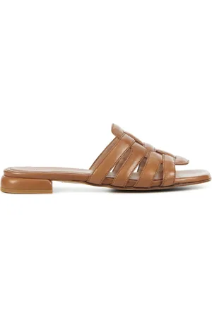 Lina Locchi Schoenen, Dames, Bruin, 37 EU, Cognac Slippers voor vrouwen
