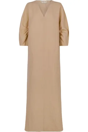 Cortana Kleedjes, Dames, , XL, Wol, Linnen en Maagdelijke Wol Tuniek Jurk