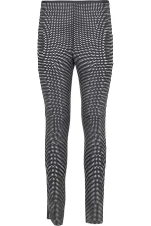 GIUSEPPE DI MORABITO Broeken, Dames, Zwart, S, Spandex, Rekbare Leggings voor Actieve Levensstijl
